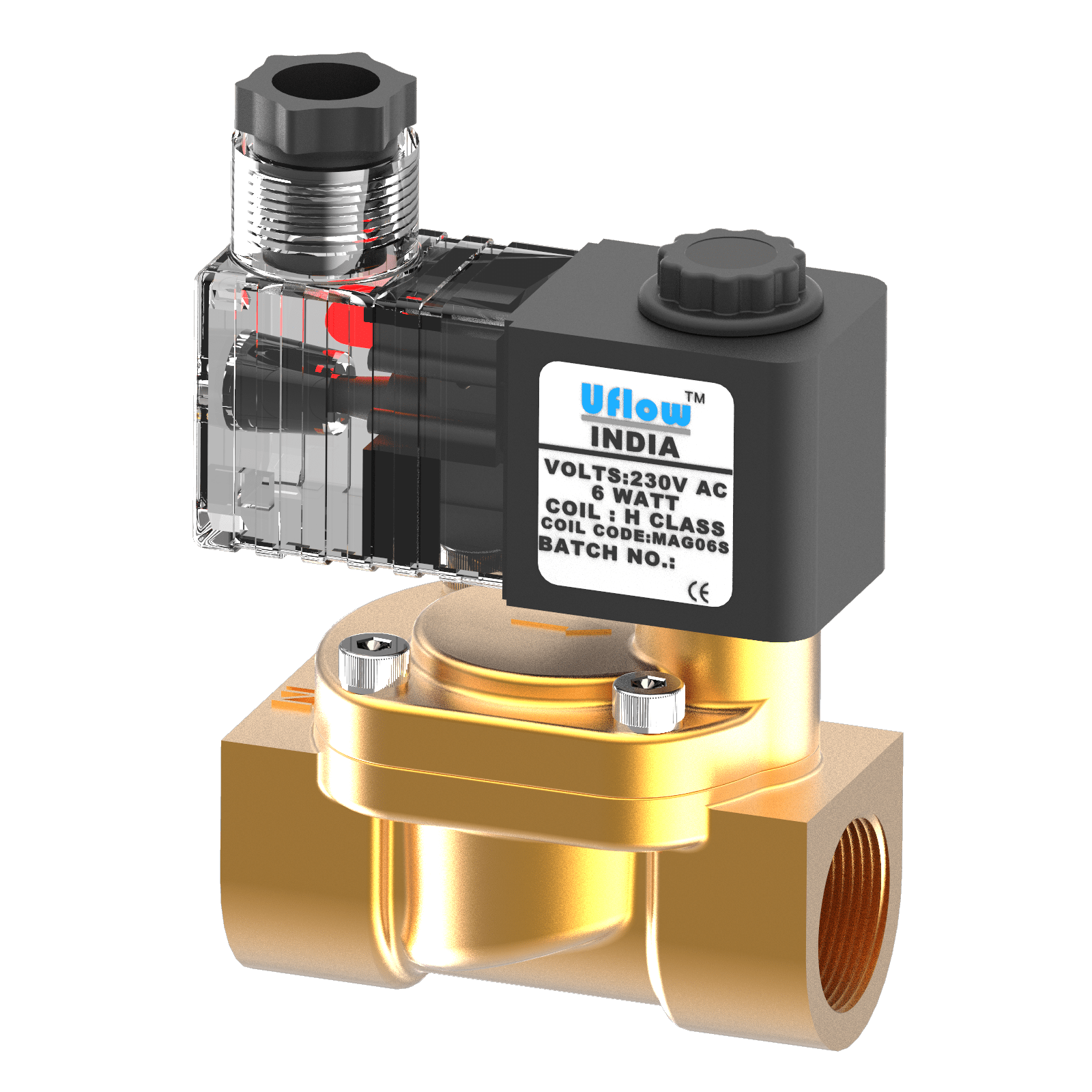 Pilot Operated Diaphragm Type Solenoid Valve Nc Uflow Automation India Uflow Solenoid Valve