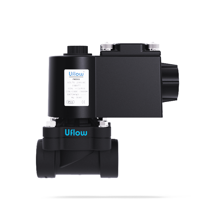 Uflow Semi Lift Diaphragm Operated Plastic Solenoid Valve NC Manufacturers Suppliers In globel