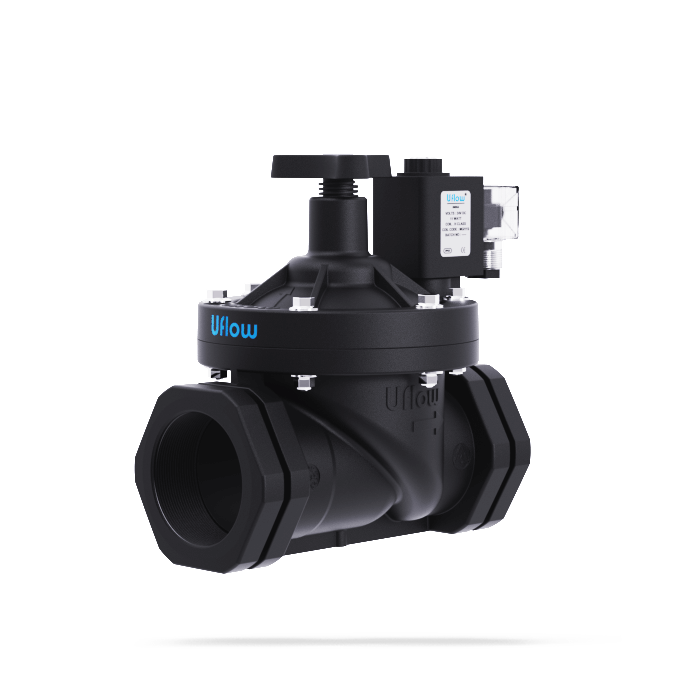 Uflow Pilot Operated Diaphragm Type Plastic Solenoid Valve with Flow Controller NO and NC Manufacturers Suppliers In globel